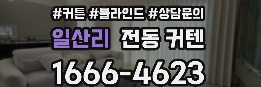 일산리 전동 커텐