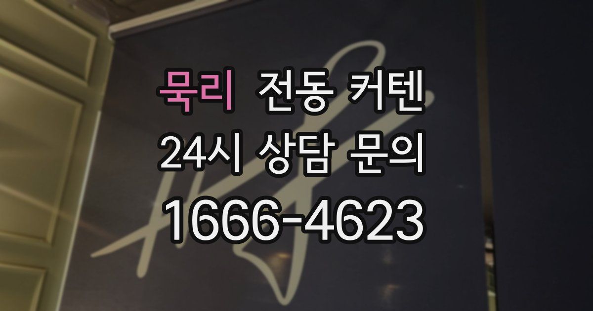 묵리 전동 커텐