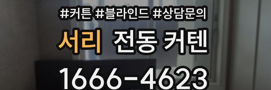 서리 전동 커텐