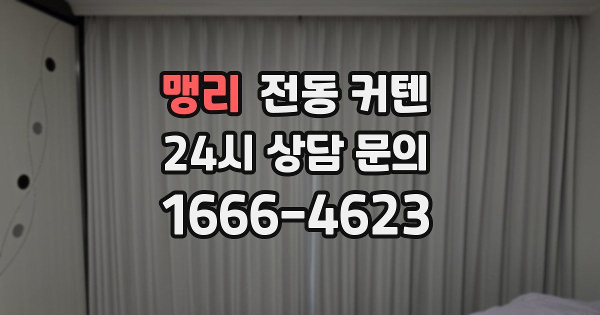 맹리 전동 커텐