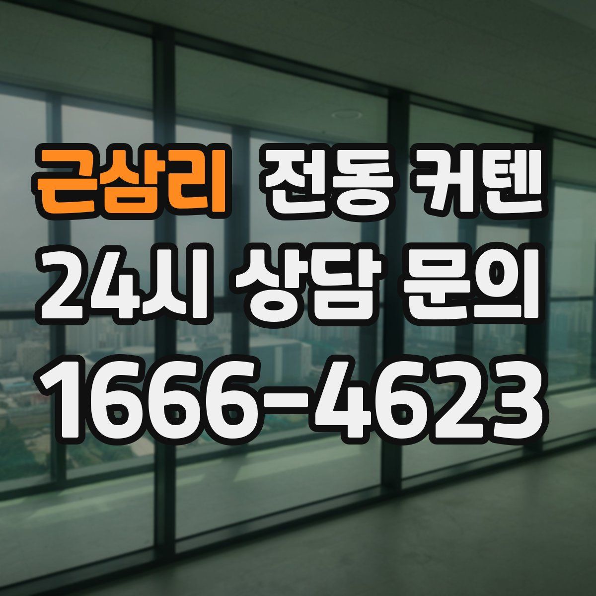 근삼리 전동 커텐