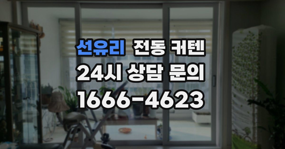 선유리 전동 커텐