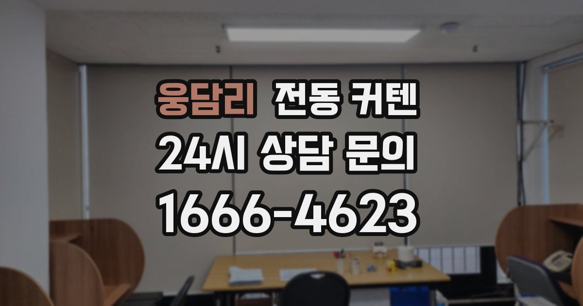 웅담리 전동 커텐