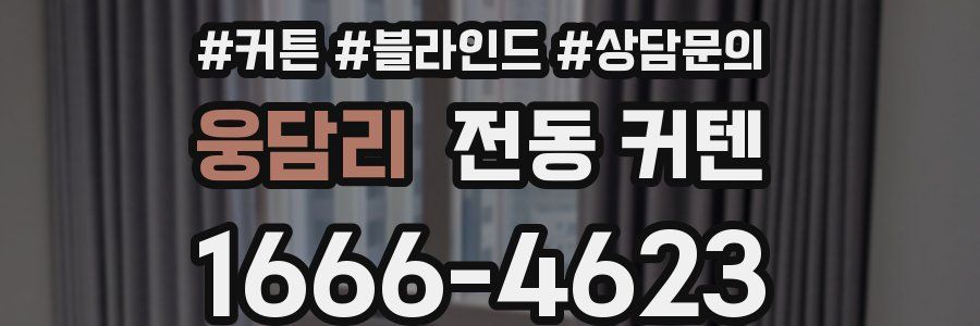 웅담리 전동 커텐
