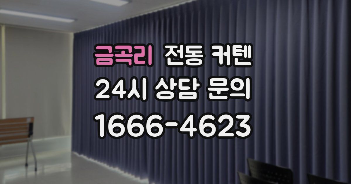금곡리 전동 커텐