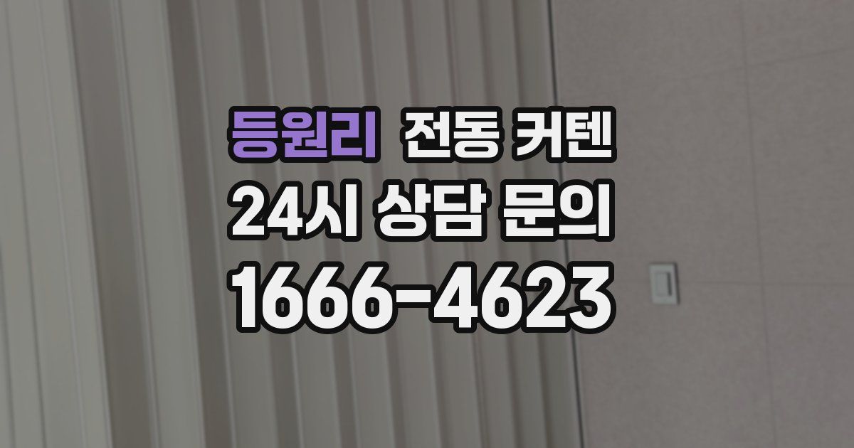 등원리 전동 커텐