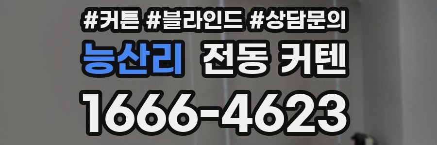 능산리 전동 커텐