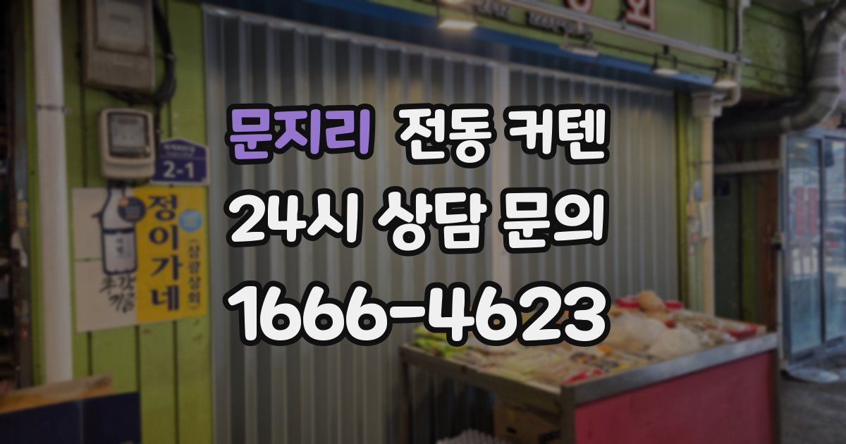 문지리 전동 커텐