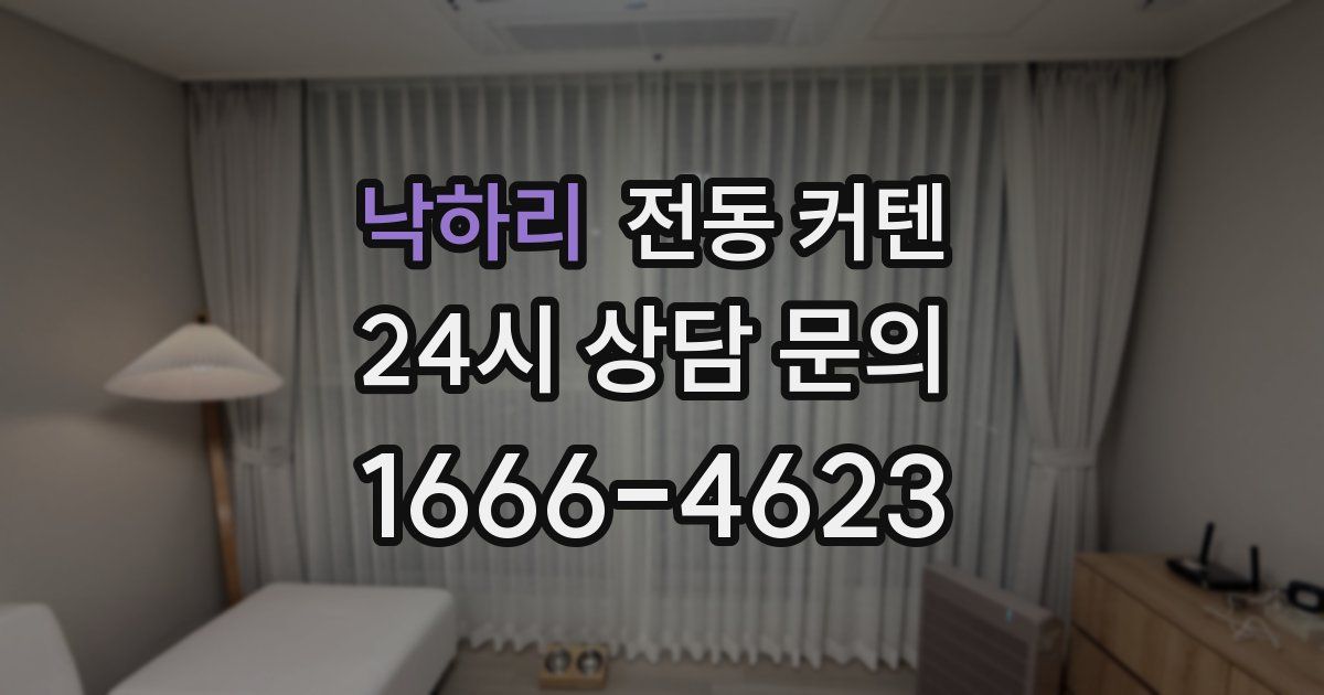 낙하리 전동 커텐