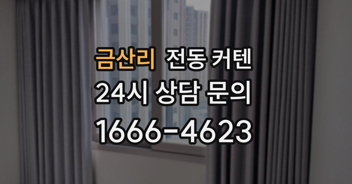 금산리 전동 커텐