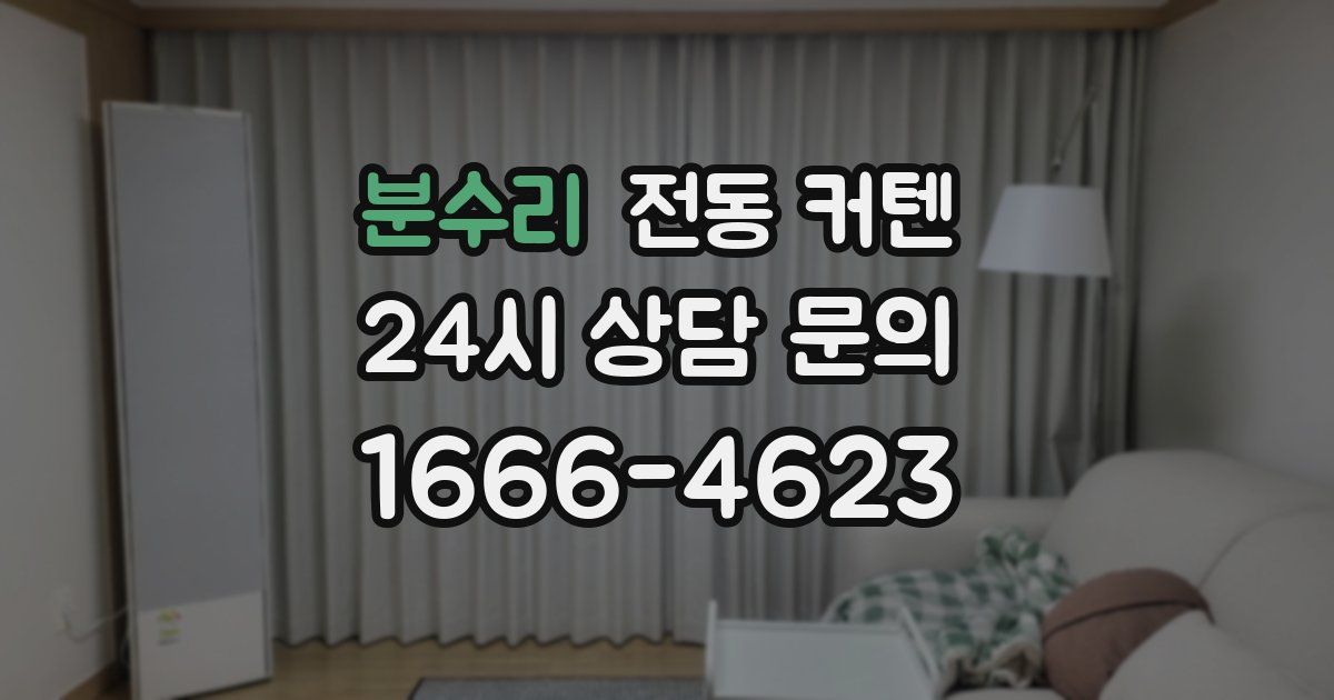 분수리 전동 커텐