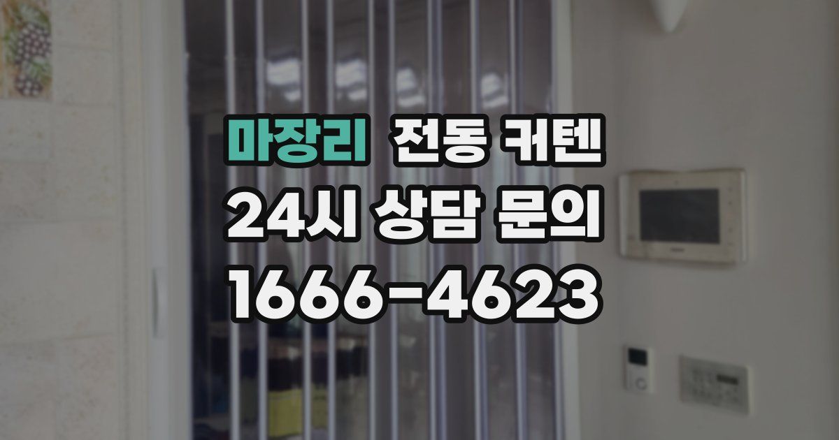 마장리 전동 커텐