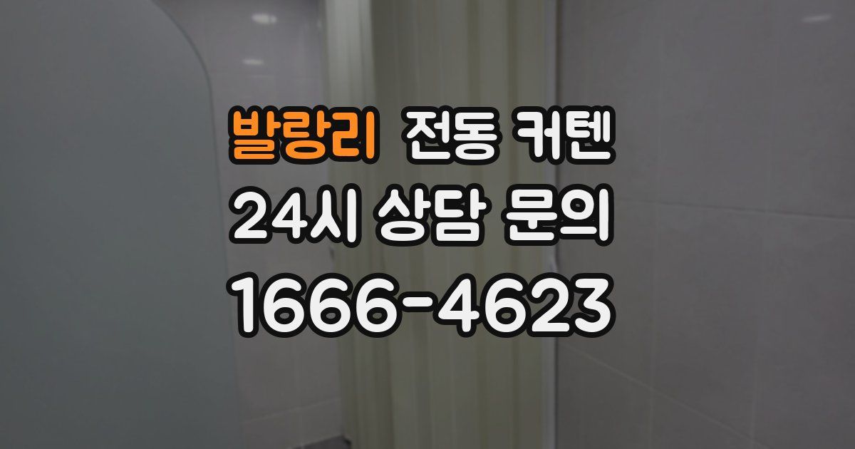 발랑리 전동 커텐