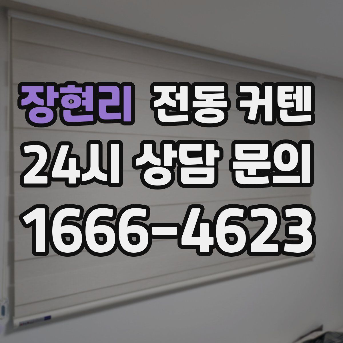 장현리 전동 커텐