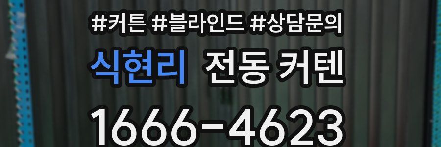 식현리 전동 커텐