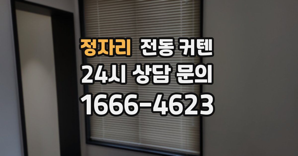 정자리 전동 커텐