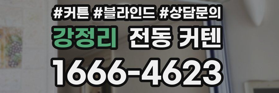 강정리 전동 커텐