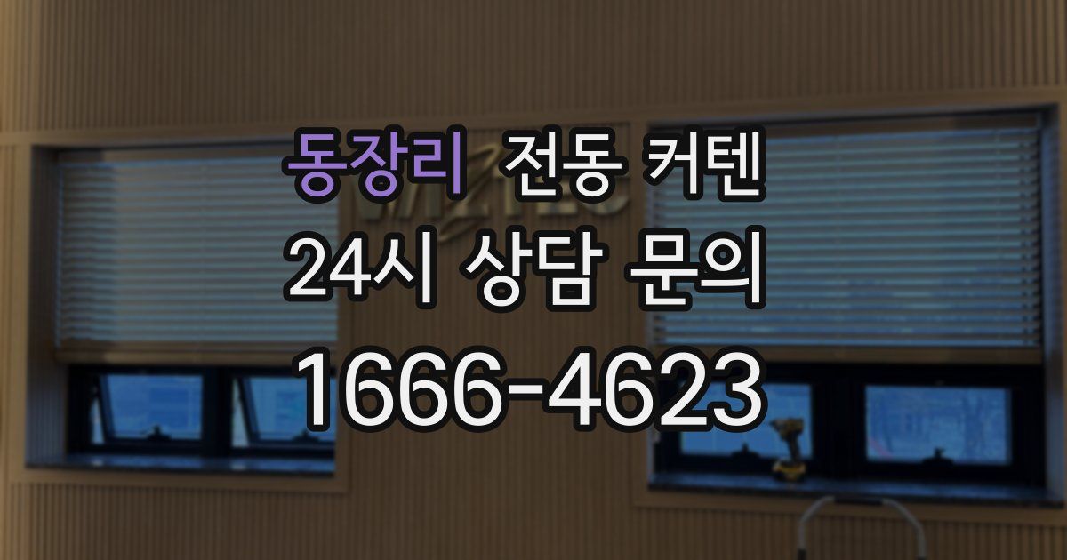 동장리 전동 커텐