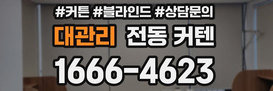 대관리 전동 커텐