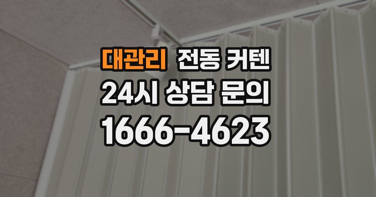 대관리 전동 커텐