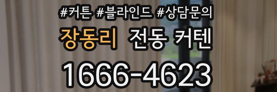 장동리 전동 커텐