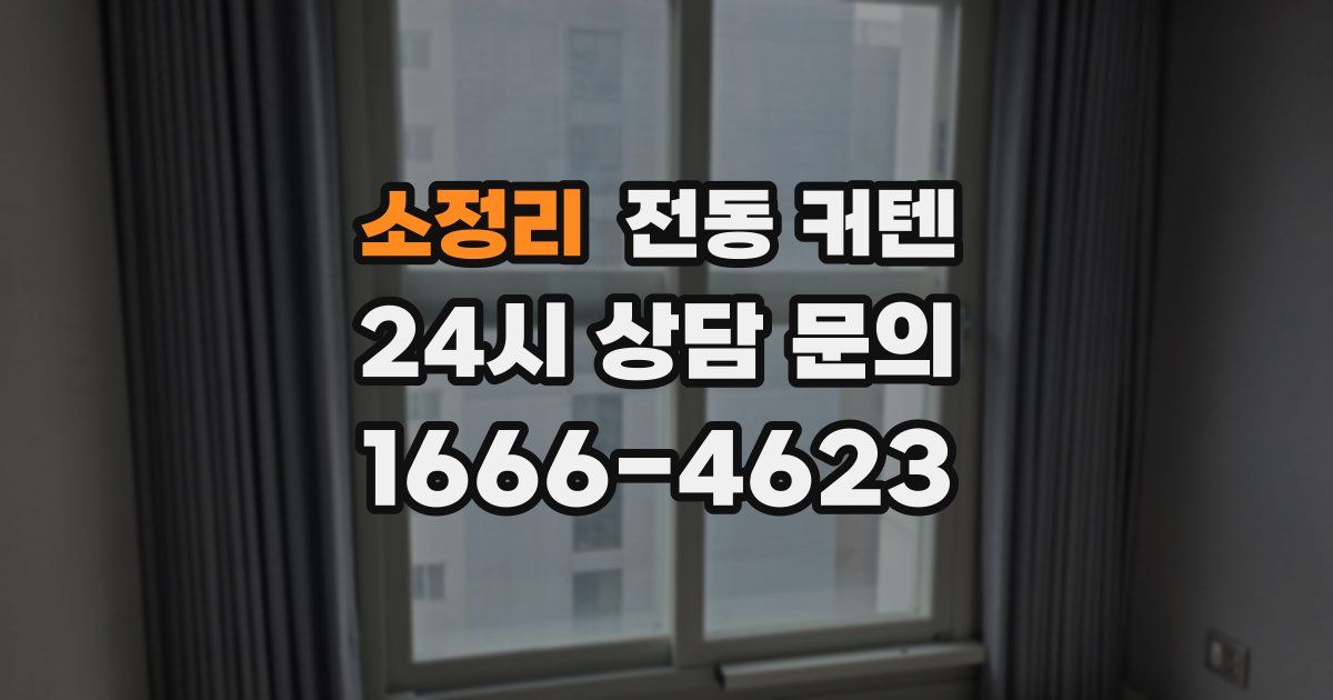 소정리 전동 커텐