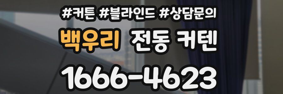 백우리 전동 커텐