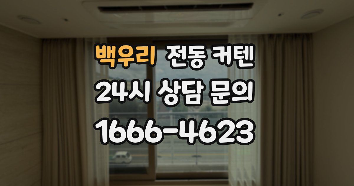 백우리 전동 커텐