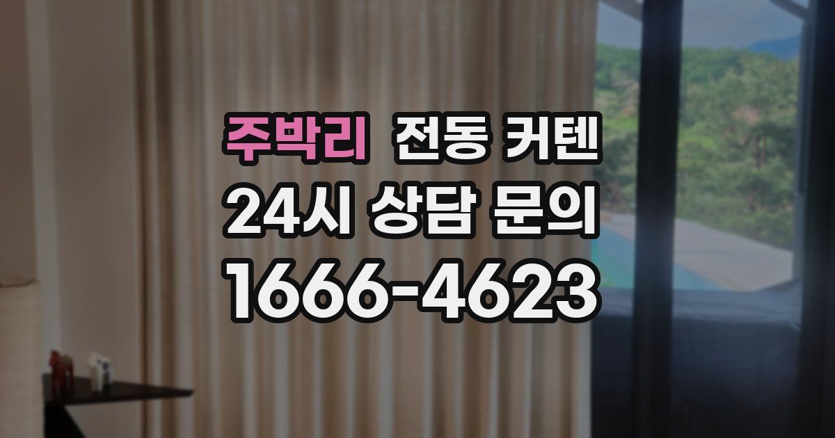 주박리 전동 커텐