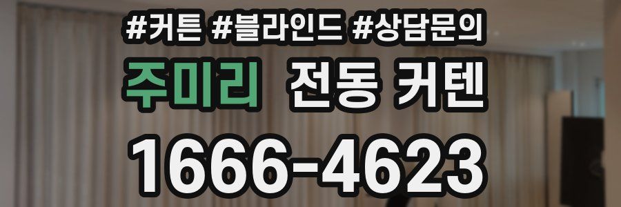 주미리 전동 커텐