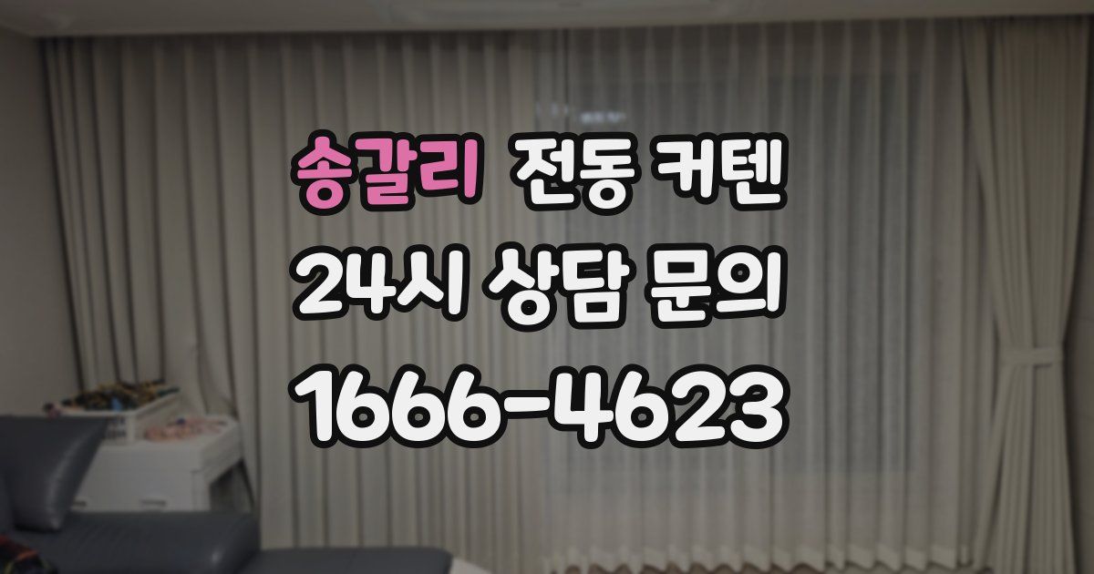 송갈리 전동 커텐