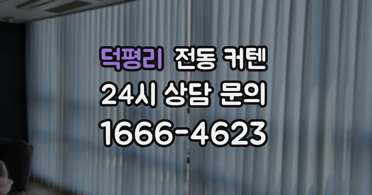덕평리 전동 커텐