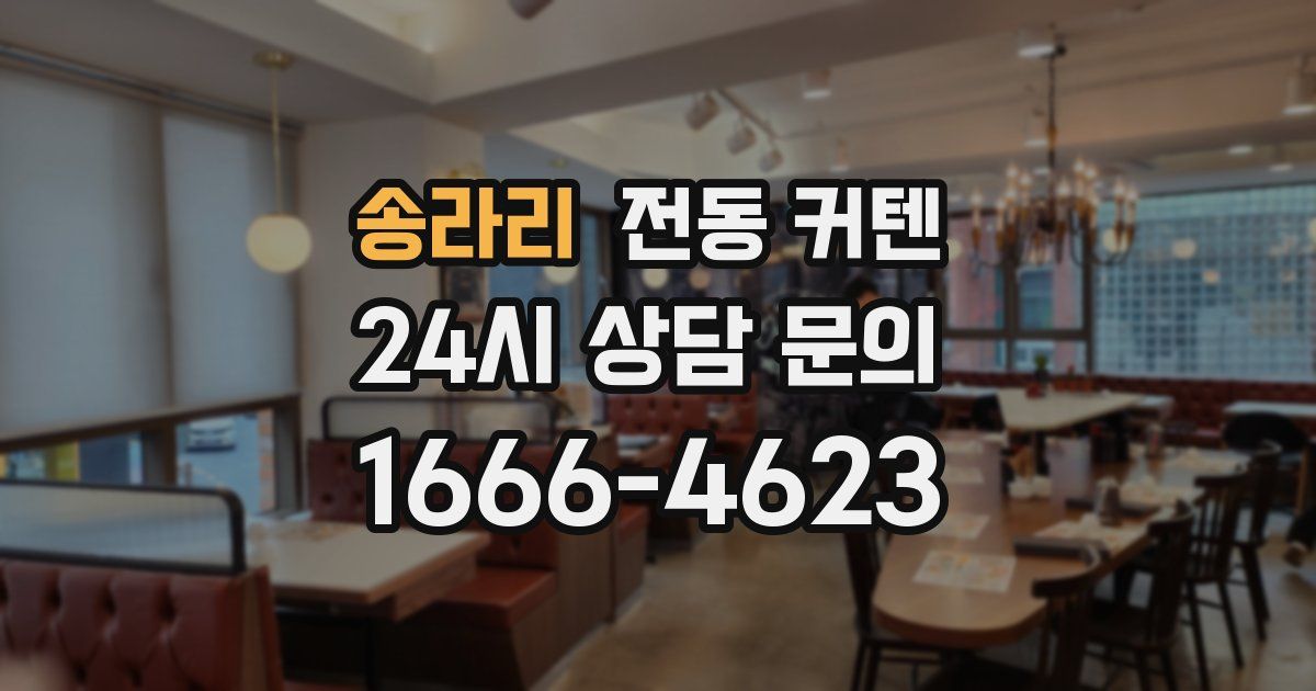 송라리 전동 커텐