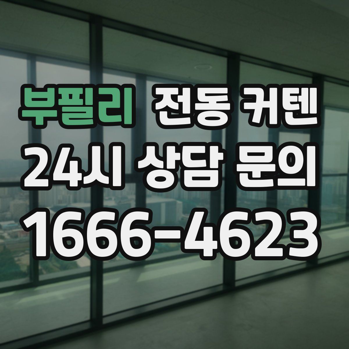 부필리 전동 커텐