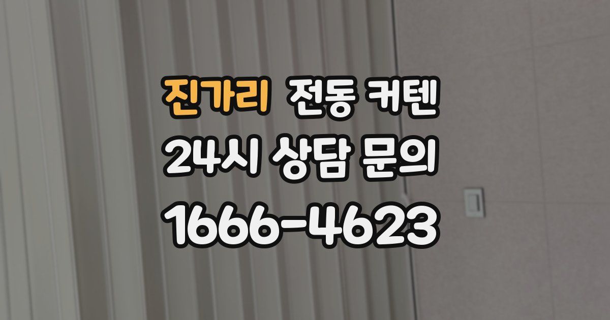 진가리 전동 커텐