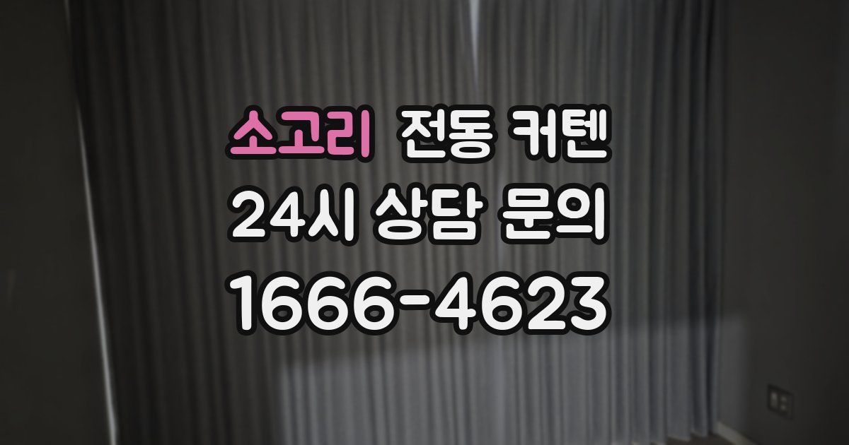 소고리 전동 커텐