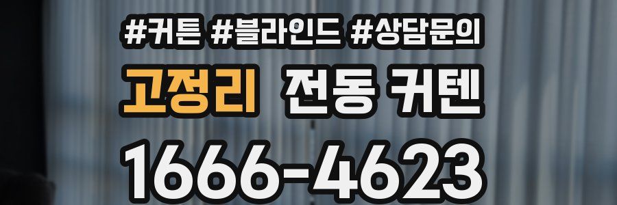 고정리 전동 커텐