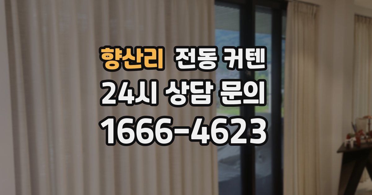 향산리 전동 커텐