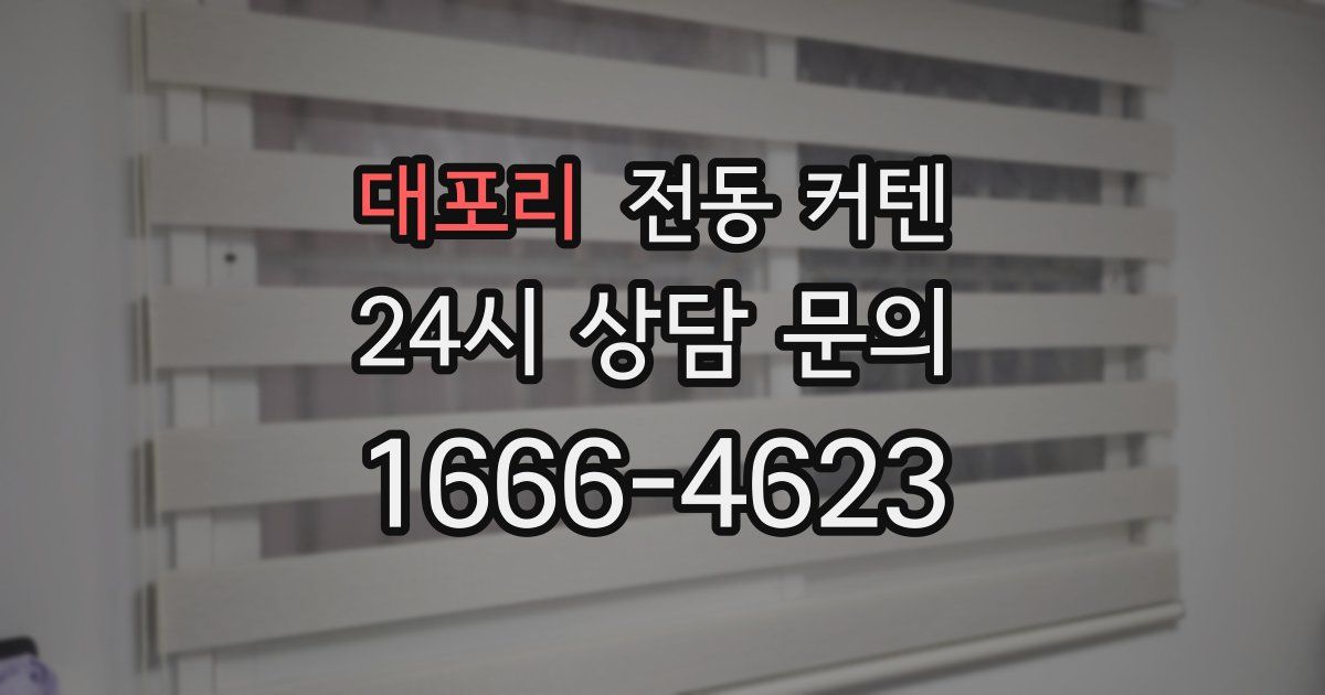 대포리 전동 커텐