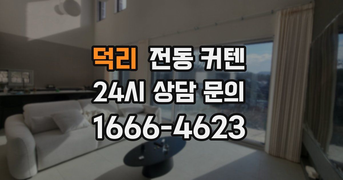 덕리 전동 커텐
