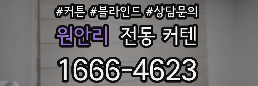 원안리 전동 커텐