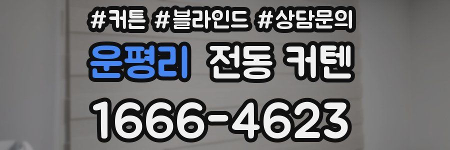운평리 전동 커텐
