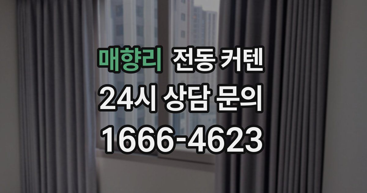 매향리 전동 커텐