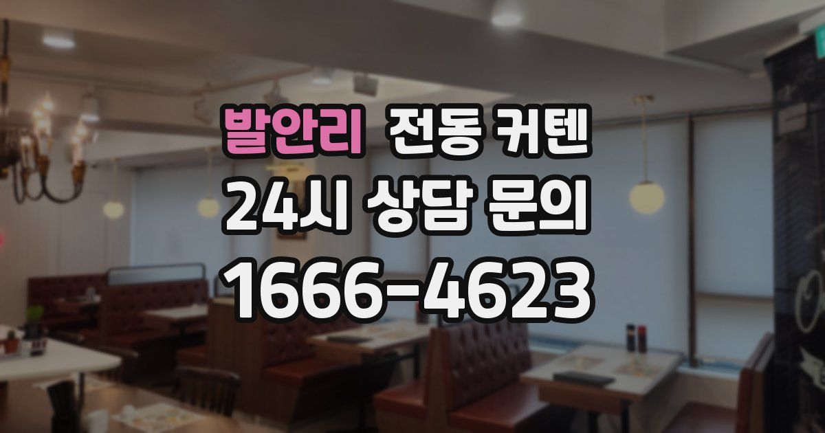발안리 전동 커텐