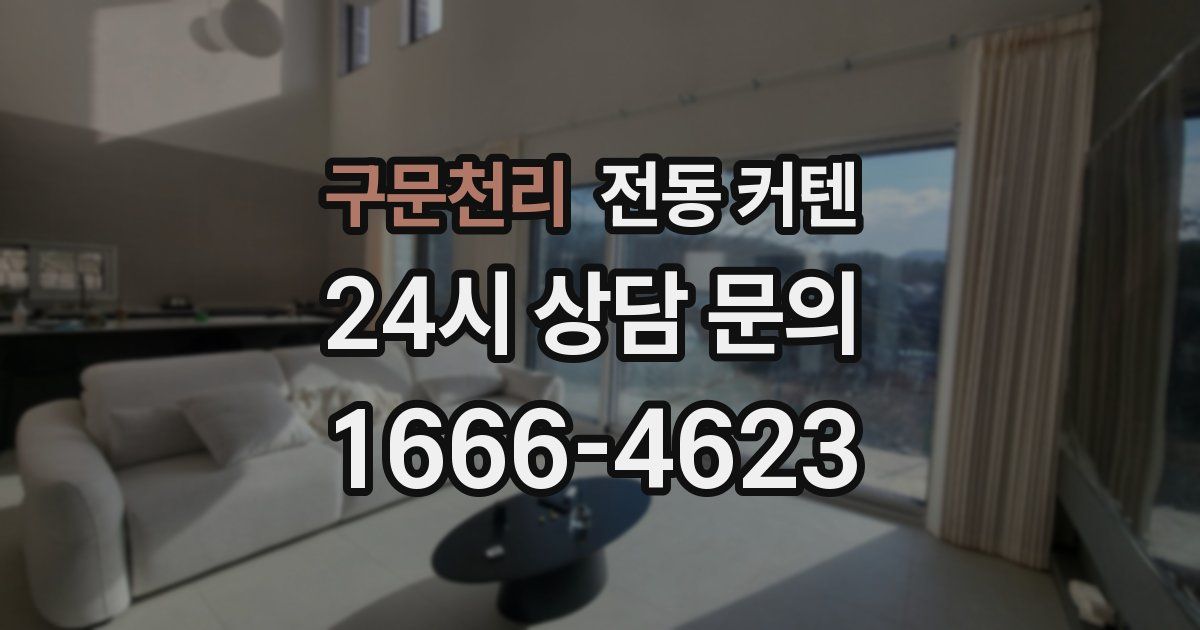 구문천리 전동 커텐