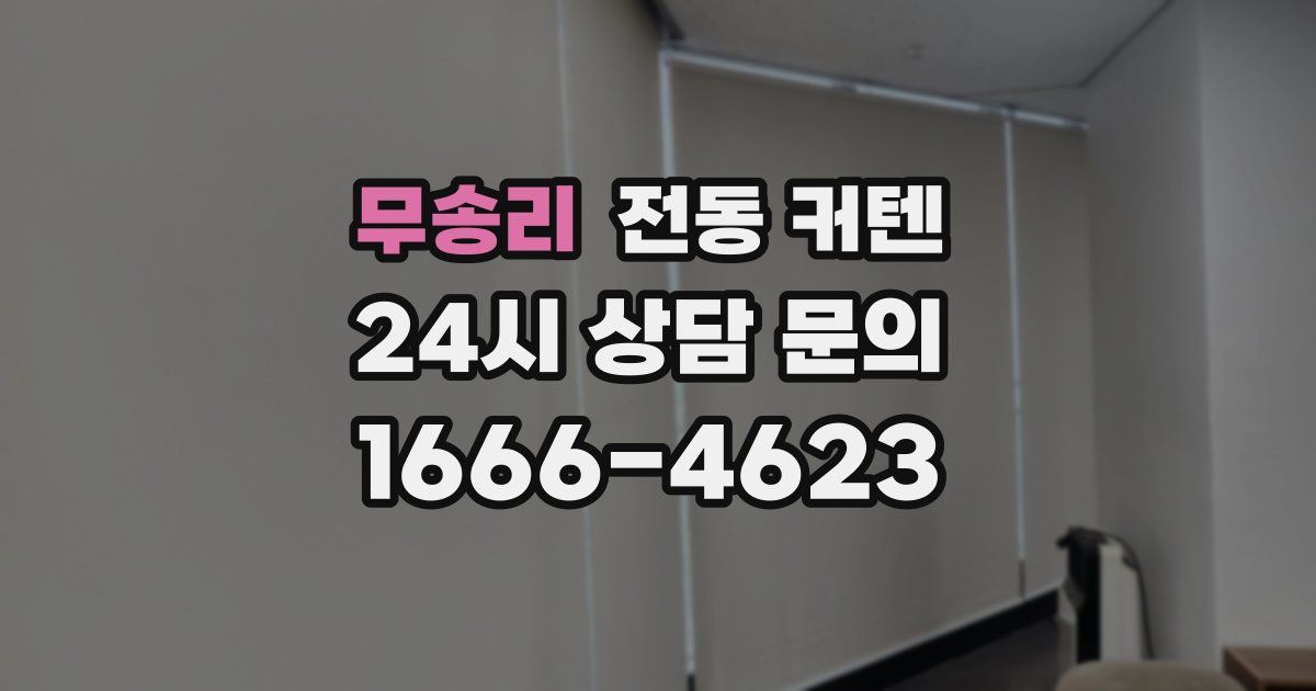 무송리 전동 커텐