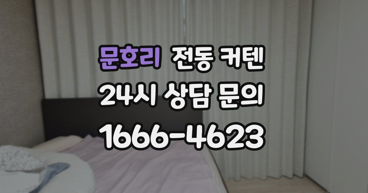문호리 전동 커텐