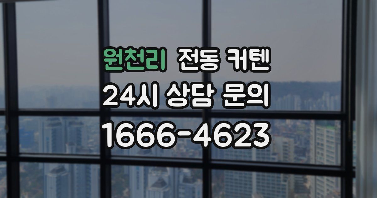 원천리 전동 커텐