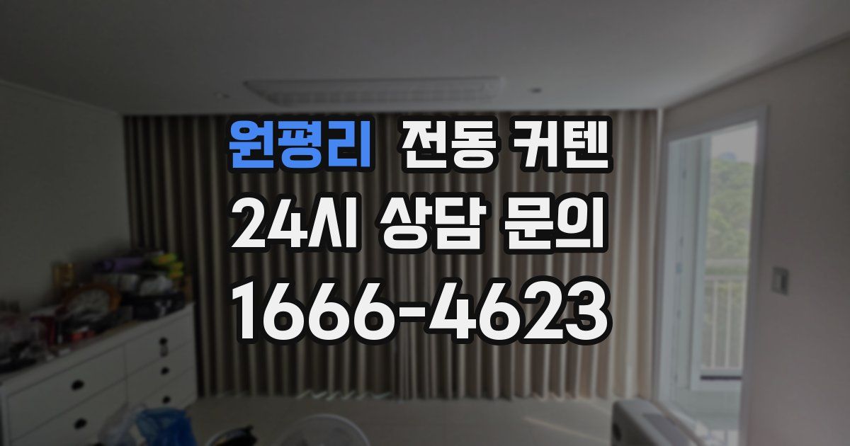원평리 전동 커텐