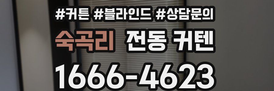 숙곡리 전동 커텐